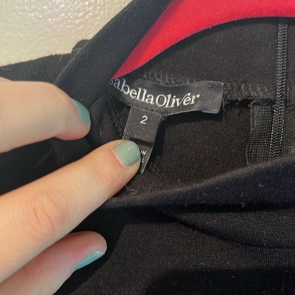 Sz 4 maternity - Beautiful black mock turtle neck dress. - Isabella Oliver - Picture 4 of 4